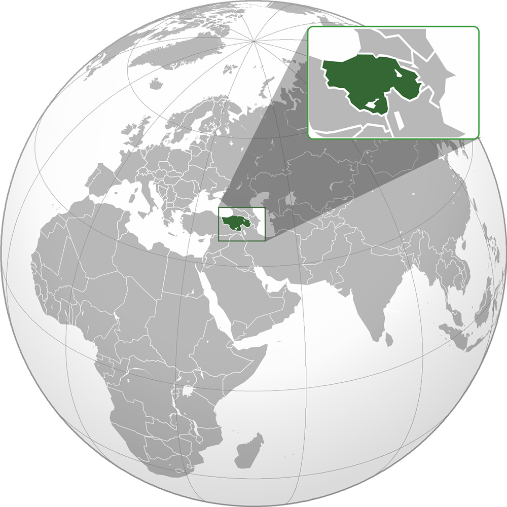 Mappa vuota Europa Armenia