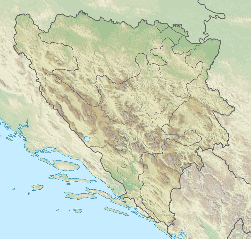 Mappa vuota Bosnia ed Erzegovina