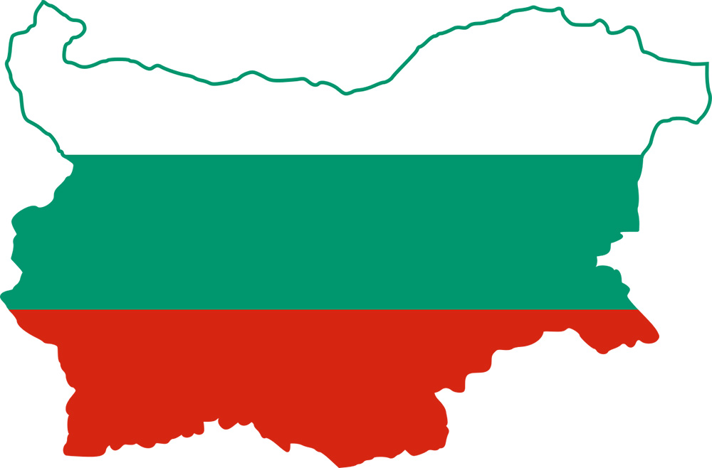 Mappa Bulgaria Bandiera 
