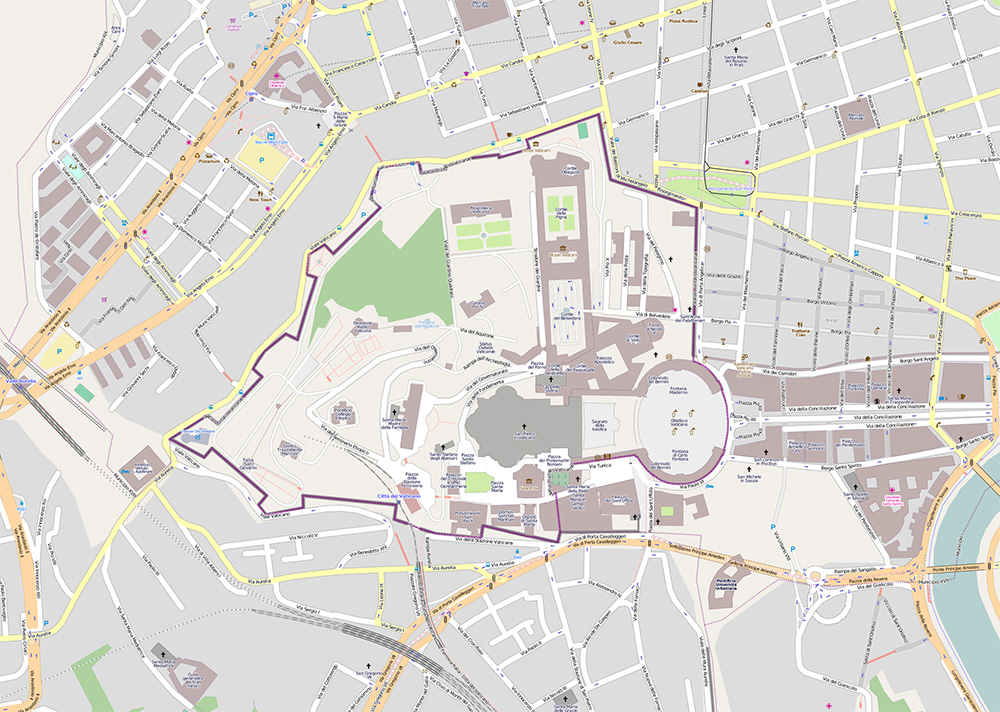 Mappa Città del Vaticano