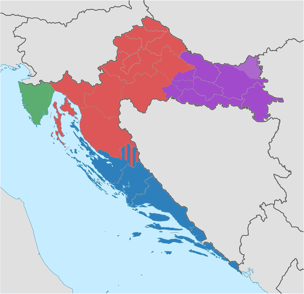 Mappa Croazia