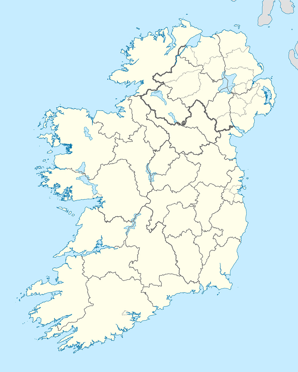 Mappa vuota Irlanda