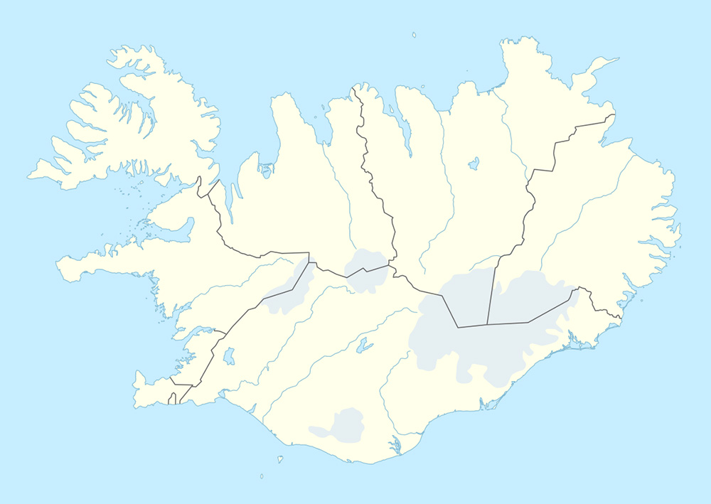 Mappa vuota Islanda