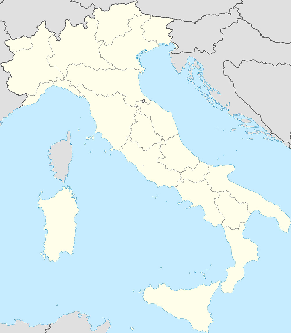 Mappa vuota Italia
