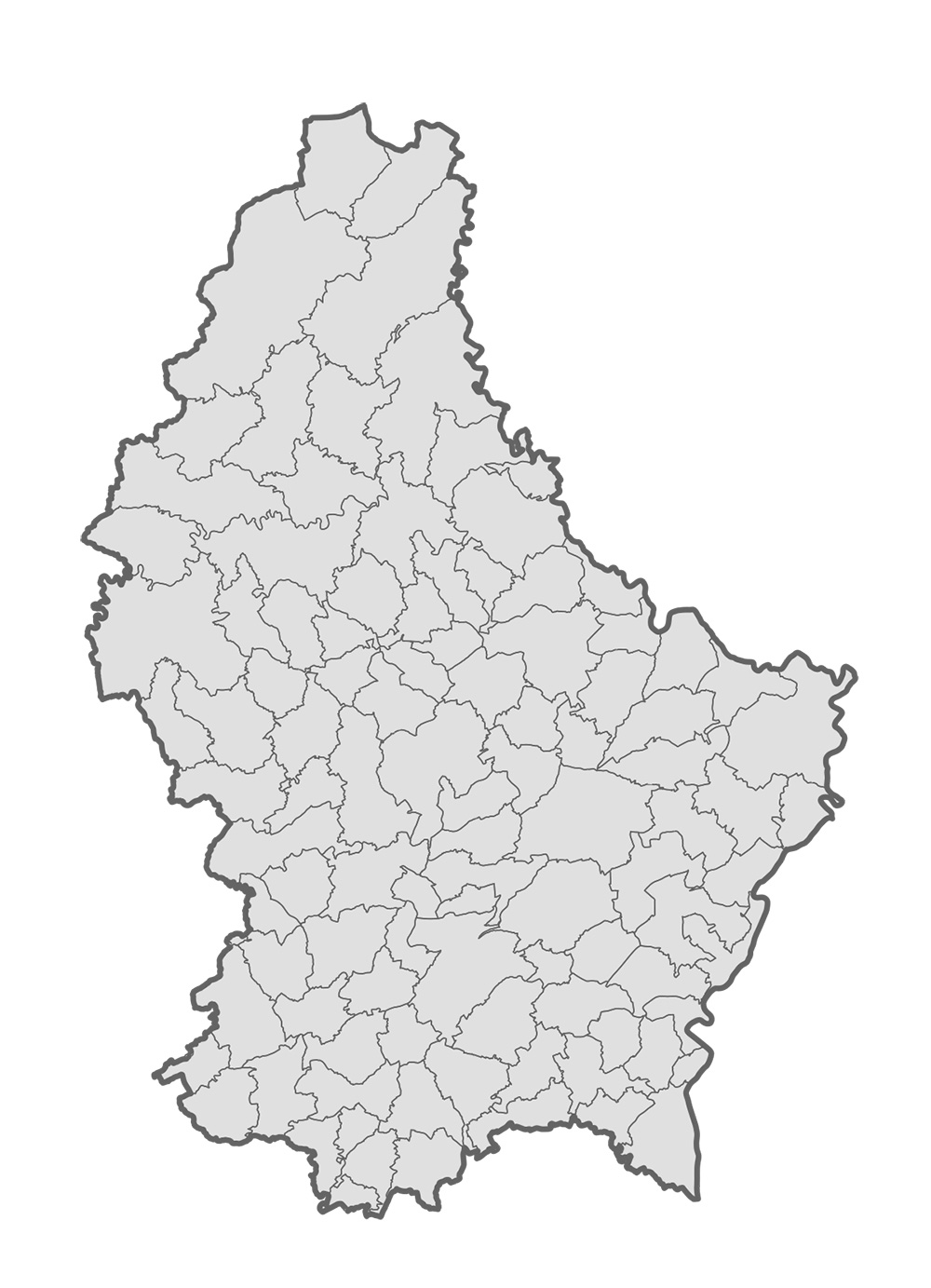 Mappa vuota Lussemburgo