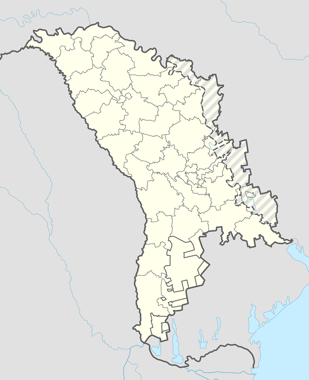 Mappa vuota Moldavia
