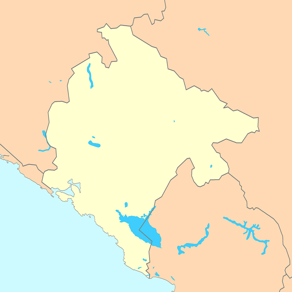 Mappa vuota Montenegro