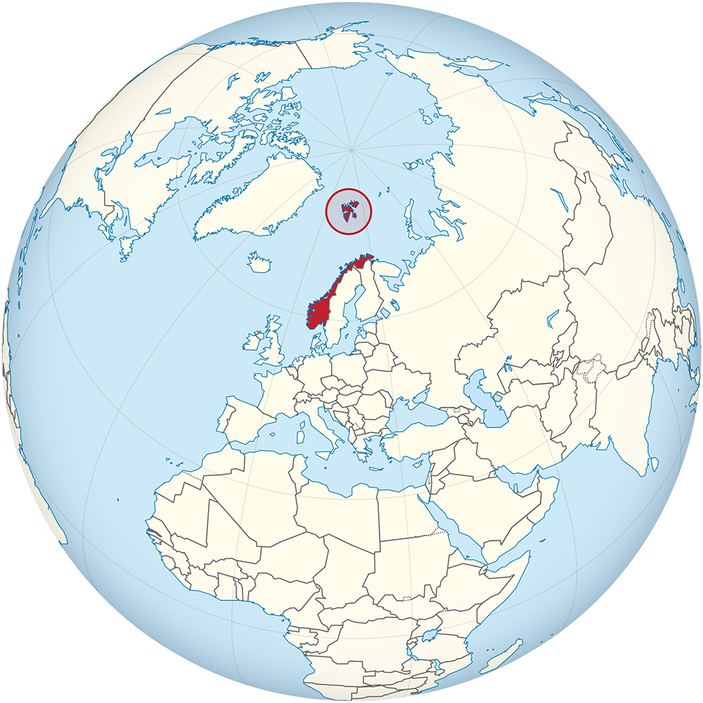 Mappa Norvegia Mondo