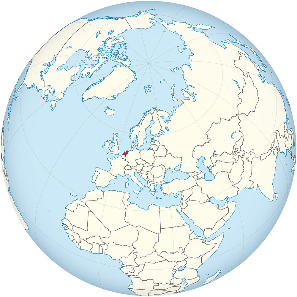Mappa Paesi Bassi Mondo
